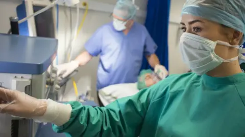 Getty Images Anaesthetist in a hospital