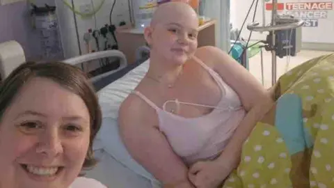 Supplied Girl in hospital bed