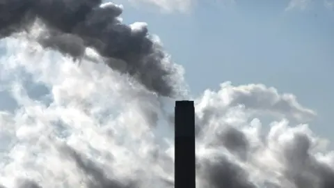 PA Smoke rising from a factory chimney