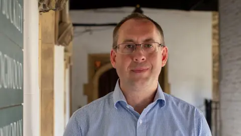 Nick Saffell Dr Ben Bowers at Jesus College