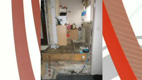 States of Jersey/BBC A kitchen in disrepair