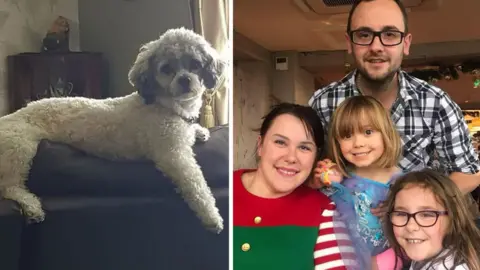 Jackson family The Jacksons in happier times with dog Bella