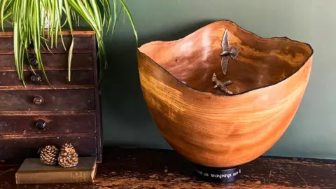 Clare Pearse - Element Isle Wooden bowl made for the Coronation