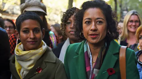 PA Media Naga Munchetty (left) and Samira Ahmed