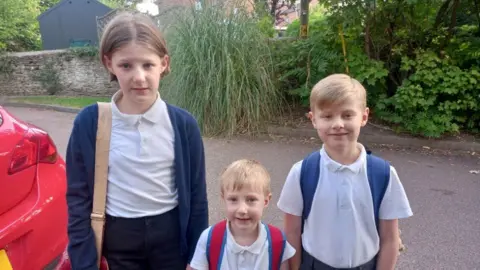 Simon Weaver Annabel and her two brothers