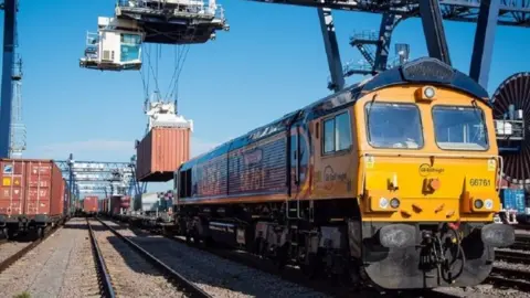 Network Rail Freight train