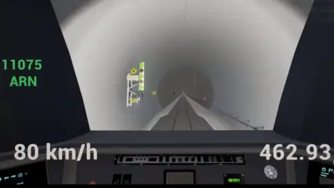 Norconsult Screengrab from VR train cockpit
