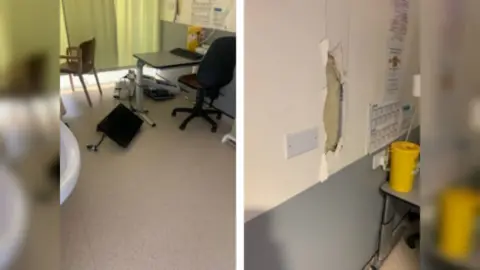 University Hospitals of Derby and Burton NHS Trust Damage at hospital