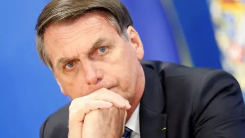 Reuters Brazilian President Jair Bolsonaro. Photo: 1 August 2019