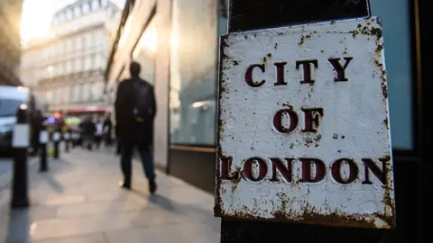 Getty Images City of London street sign