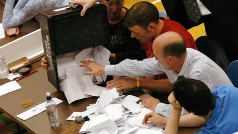 BBC Votes being counted