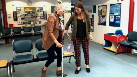 BBC Dr Carey Lunan and her patient Agnes