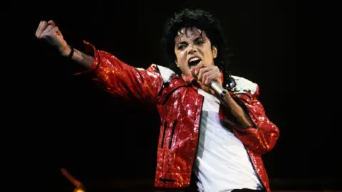 Getty Images Michael Jackson performing