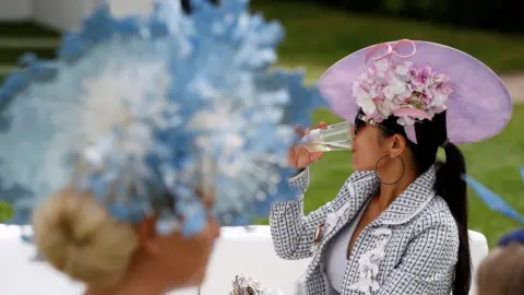 PA Hats on display at Epsom Ladies Day