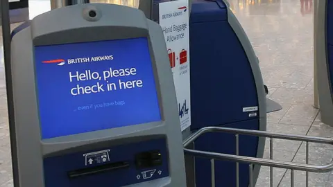 Getty Images Check in at Heathrow