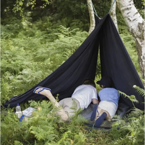 Getty Images Boys camping