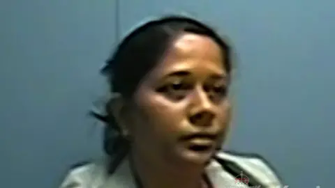 Danuska Pullia pictured in the Kent Police interview room