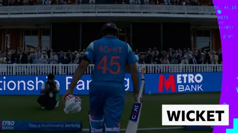 Rohit Sharma leaving the Lord's pitch 
