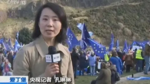 CCTV-13 Kong Liuliu in Edinburgh