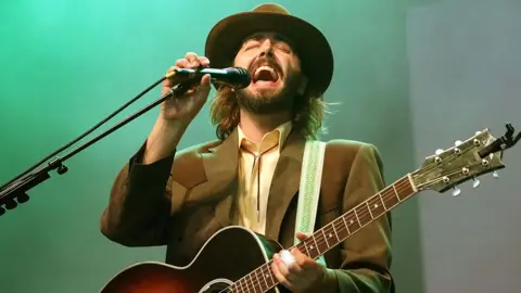 Getty Image Ben Schneider of Lord Huran performed in New York City on 1 June 2019 at Randles Island during the 2019 Governors Ball Music Festival