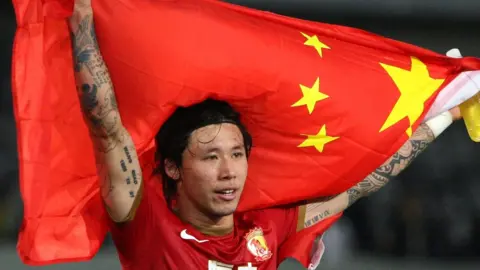 Getty Images Chinese footballer Zhang Linpeng