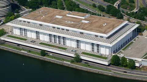 Aerial shot of the Kennedy Center