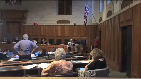 Daniel Clark council chamber