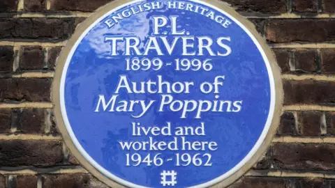 Getty Images Blue plaque for P L Travers