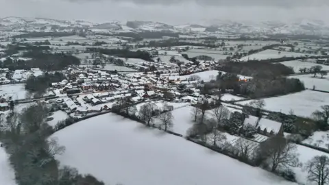 BBC Weather Watchers | Debra Birdseye view of Trefnant in Denbighshire. 