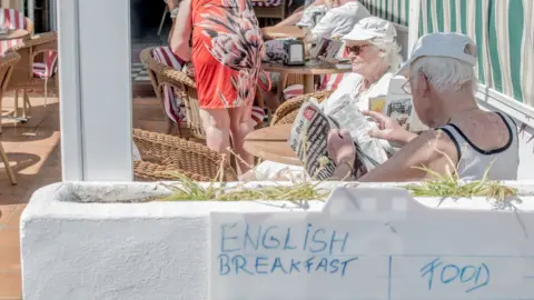 Getty Images English people in Spain