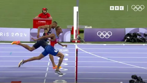 Hudson-Smith losing in the final seconds to US athlete Quincy Hall.
