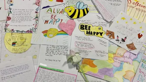  St Michael's Church of England School Some of the cards and letters