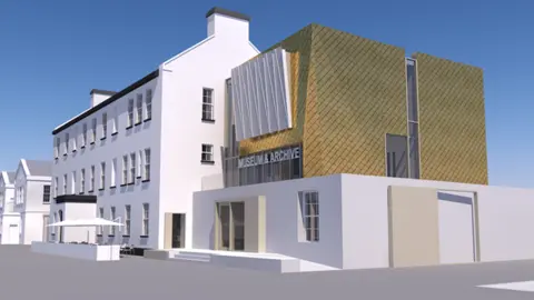 Derry and Strabane Council a design drawing of the maritime museum planned for derry's ebrington square