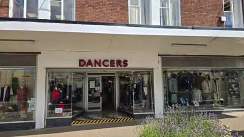 Dancers of Halesowen Photograph of the frontage of Dancers of Halesowen Department Store