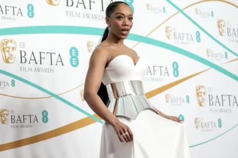 Getty Images Naomi Ackie attends the EE BAFTA Film Awards 2023 at The Royal Festival Hall on February 19, 2023 in London