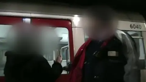 BBC Tube worker being assaulted