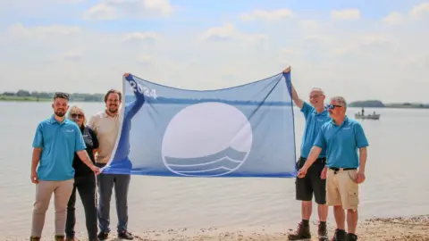 Rutland Water's blue flag