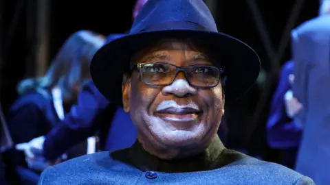 AFP President Ibrahim Boubacar Keita attends the plenary session of the Paris Peace Forum on November 12, 2019 in Paris