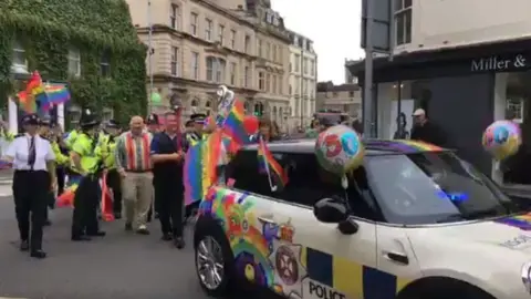 Police at Swindon Pride