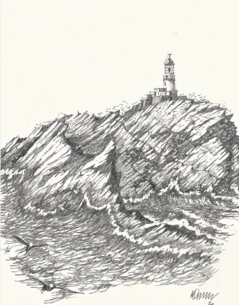 Prof Alan Dunlop Muckle Flugga lighthouse