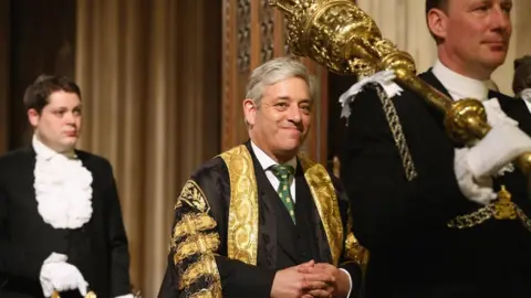 Getty Images John Bercow at the State Opening of Parliament in 2014