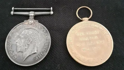 Phil Thame Charles Leonard Sharman's medals