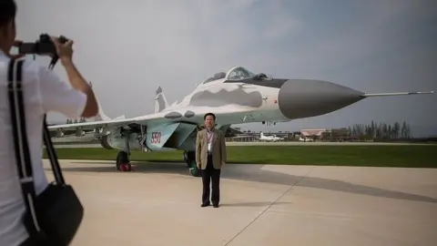 AFP North Korean MiG-29, Wonsan air show, 25 Sep 16