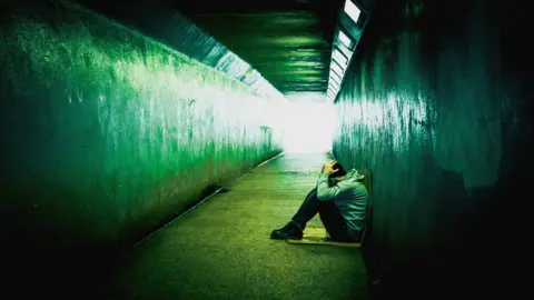 Getty Images Homeless man