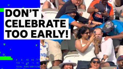 India and England fans at Lord's