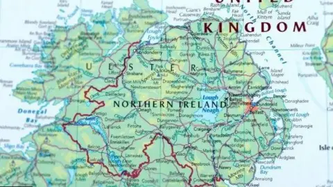 Getty Images Map of Northern Ireland