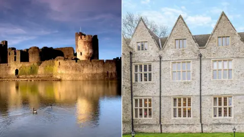 Castle and mansion