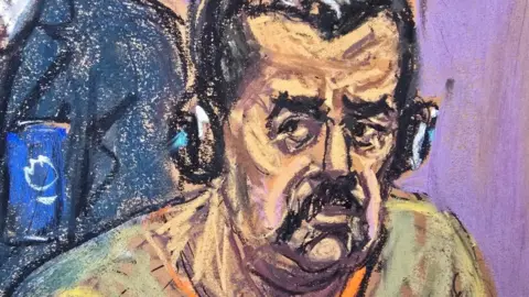 Nicolas Maduro in court in New York City on 26 March 2026