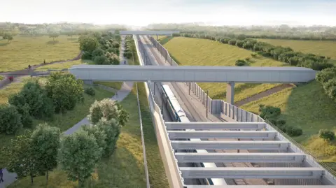 HS2 The green tunnel's north portal