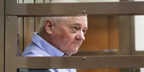Getty Images Norwegian citizen Frode Berg in a Moscow courtroom, January 2019